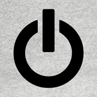 Power Button (black) T-Shirt